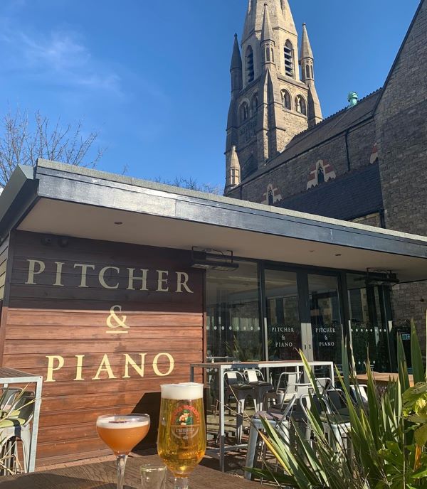 Pitcher and Piano terrace